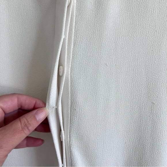 Tibi Savanna Crepe Long Sleeve Peplum Top - Picture 9 of 14